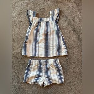 Carter's Navy and White Striped Set